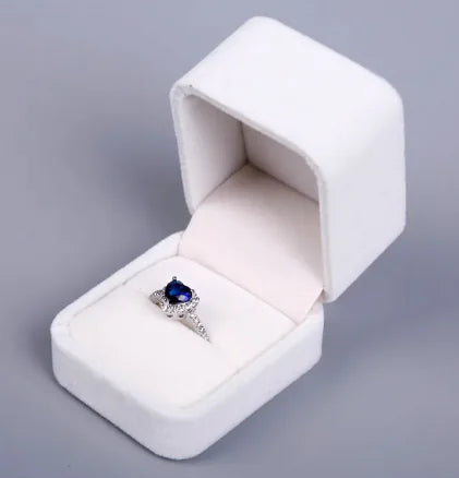 White Jewelry Box for Earrings & Rings