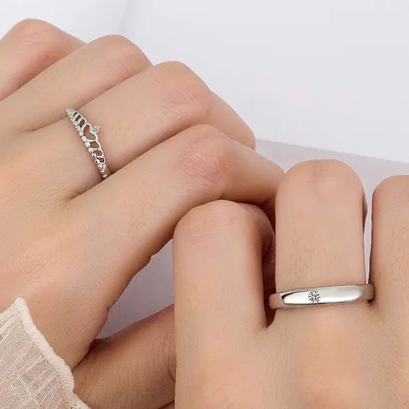 Simple Couple Rings for Men and Women Fashion