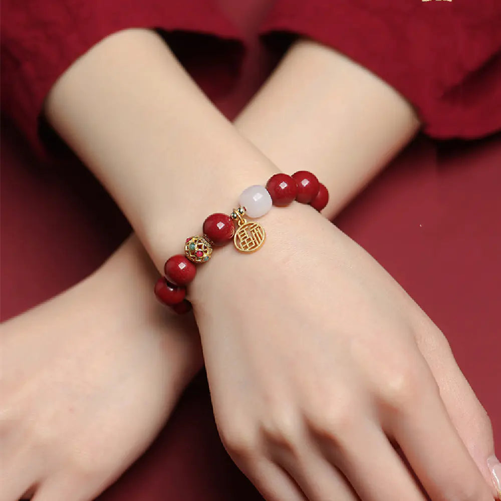Natural Cinnabar Bracelet for Women
