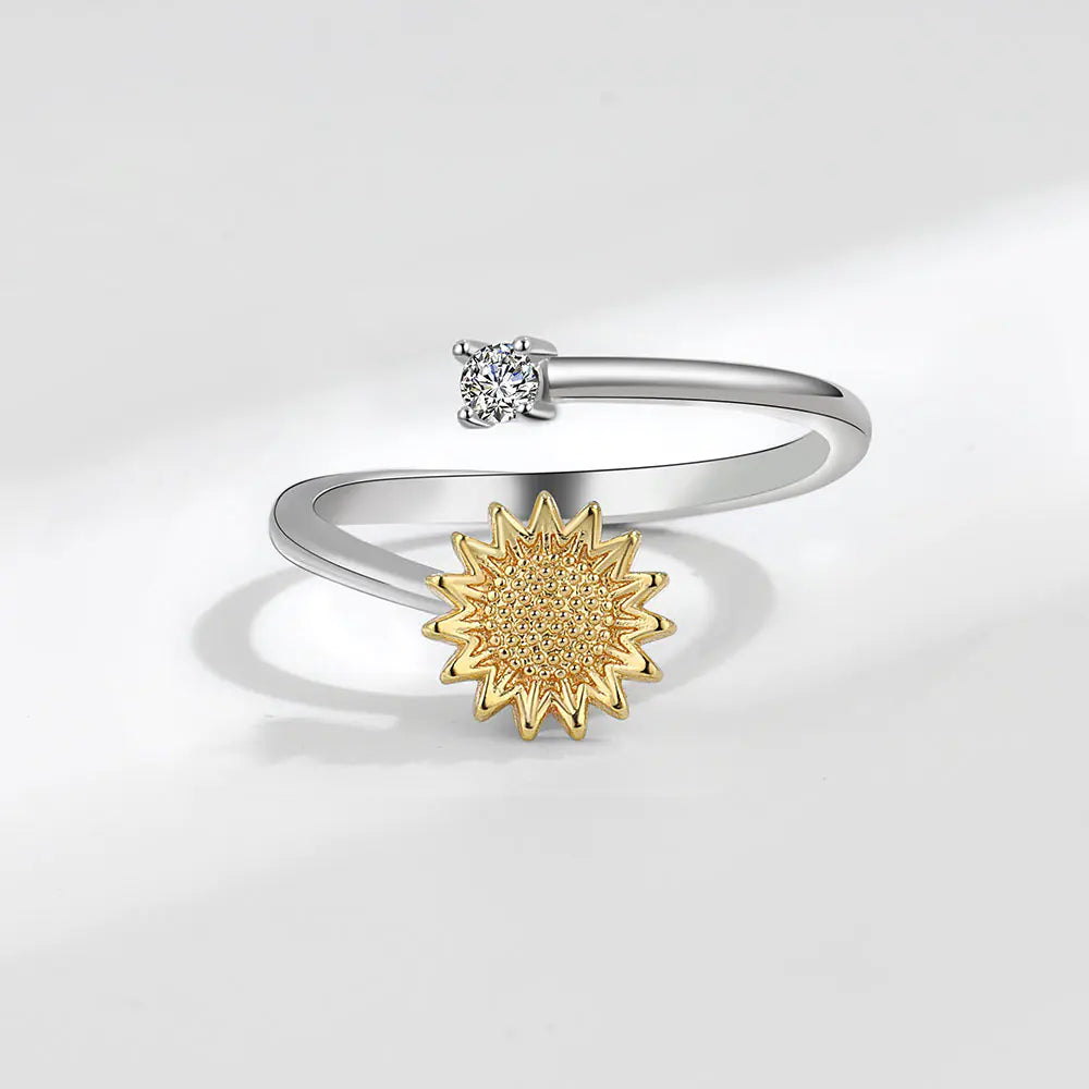 SUNFLOWER Rotating Ring for Women