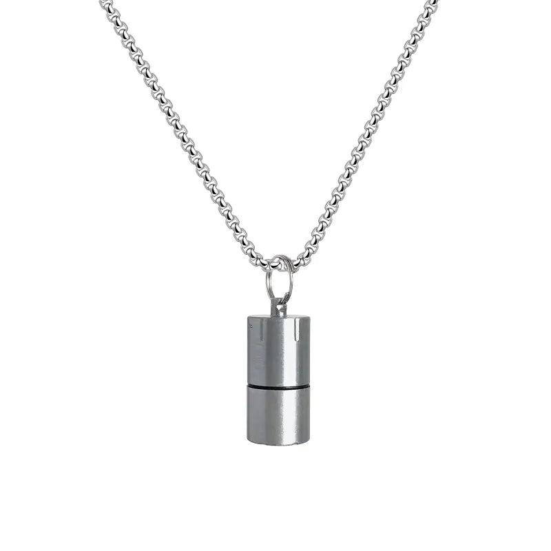 Punk Stainless Steel Lighter Necklace for Men
