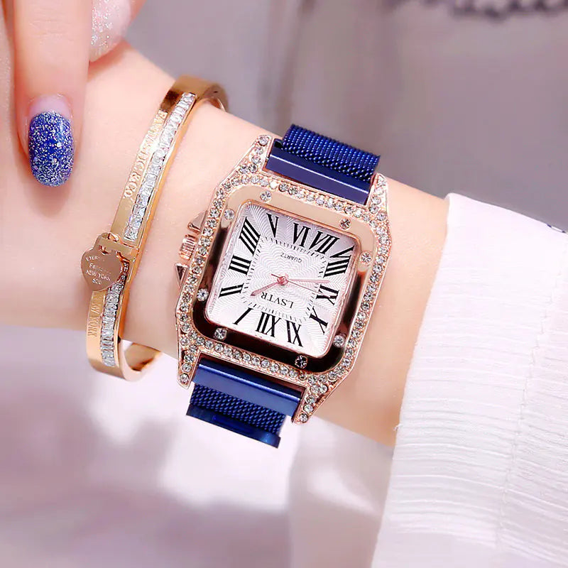 Square Crystal Watch for Women