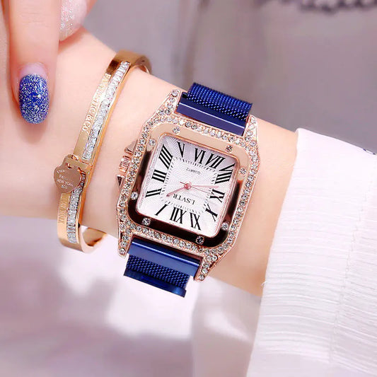Square Crystal Watch for Women