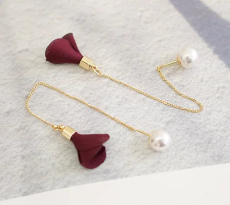 Pearl Tassel Earrings for Women