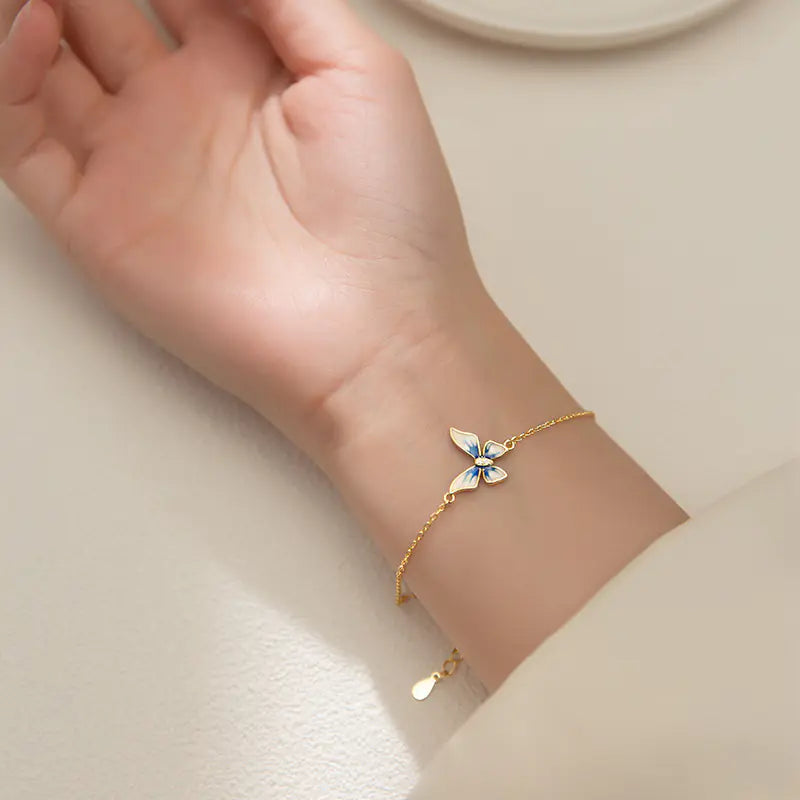 Gold Simple Diamond Inlaid Women's Bracelet