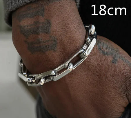 Silver Titanium Steel Bracelet
