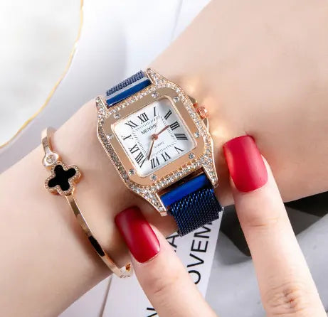 Square Crystal Watch for Women