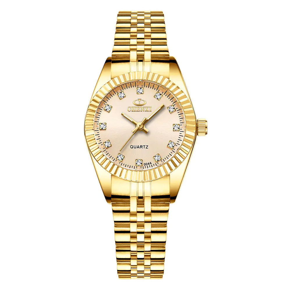 Gold Couple Watches for Men and Women - Model 004A