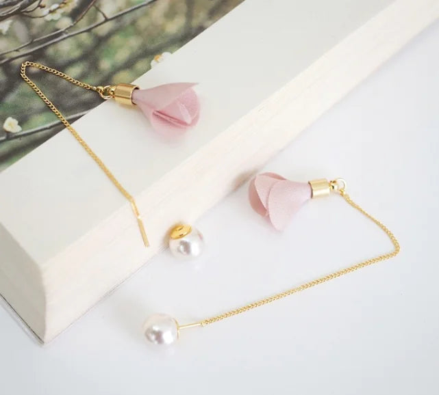 Pearl Tassel Earrings for Women