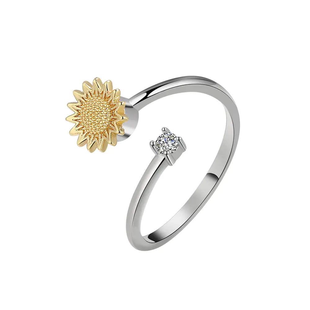 SUNFLOWER Rotating Ring for Women