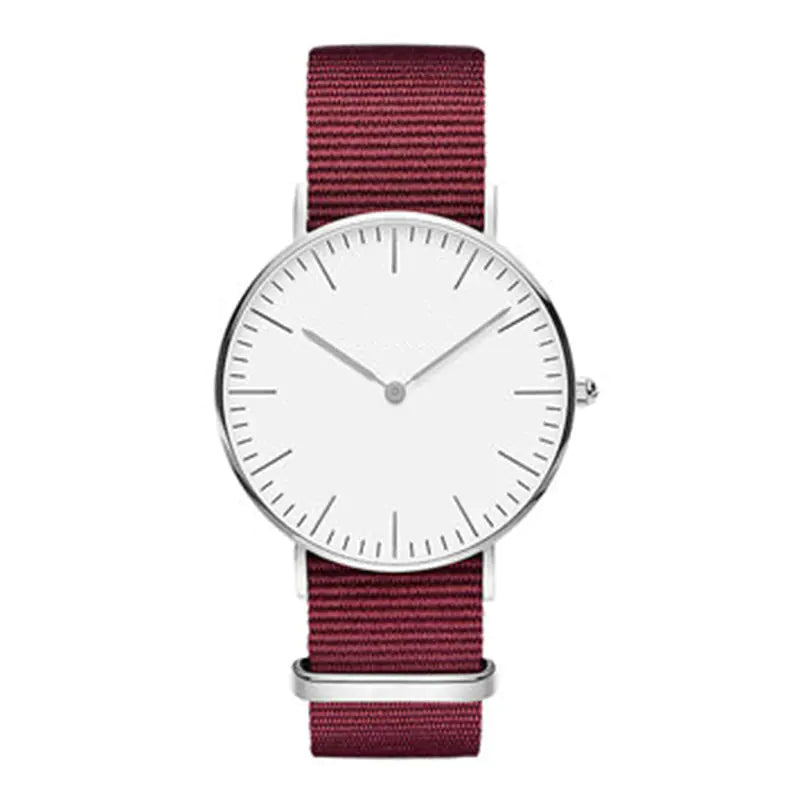 Logo Steel Band Quartz Watch for Men - Slim Rose Gold