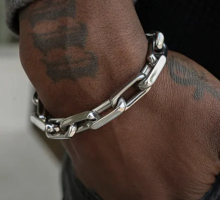 Silver Titanium Steel Bracelet