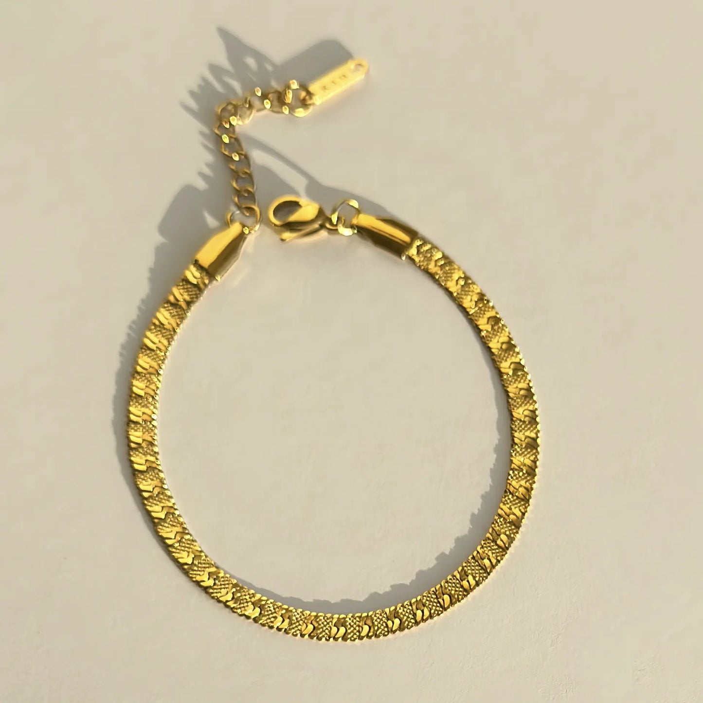 Embossed Gold and Silver Bracelet Set