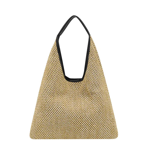 Large Capacity Woven Rattan Shoulder Bags for Women