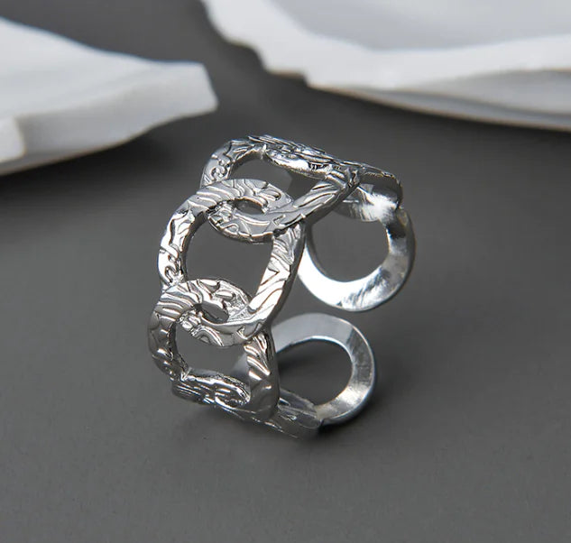 Fashion Vacuum Plating Couple Rings