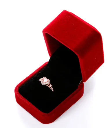 White Jewelry Box for Earrings & Rings