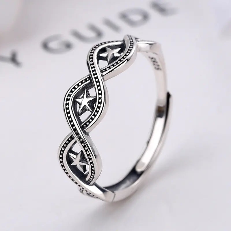 Personalized Simple S925 Silver Ring for Men