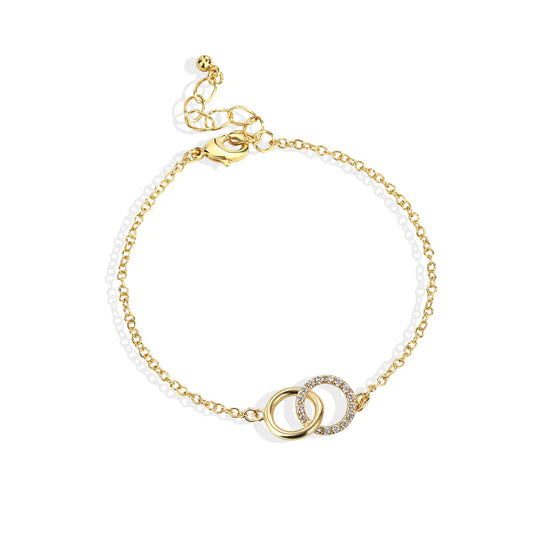 Simple Copper Plated Genuine Gold Bracelet