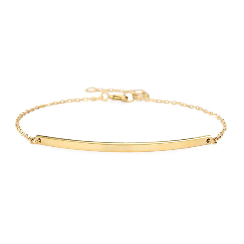eManco Geometric Stainless Steel Rose Gold Bracelet