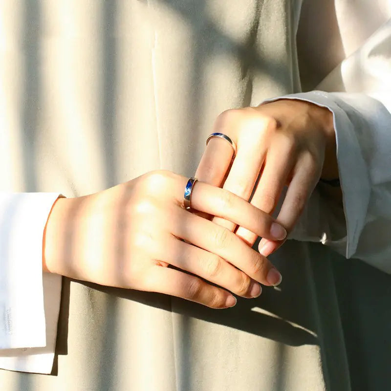 Adjustable Copper Couple Rings for Couples