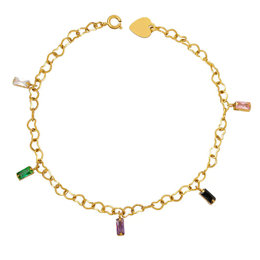 Colorful Gold-Plated Titanium Steel Fashion Bracelet