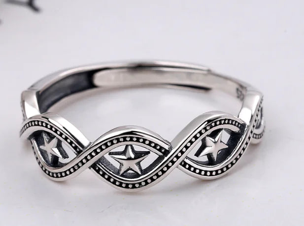 Personalized Simple S925 Silver Ring for Men