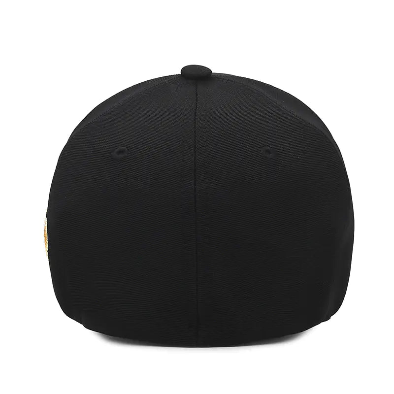 Embroidered Stretch Baseball Cap for Men and Women