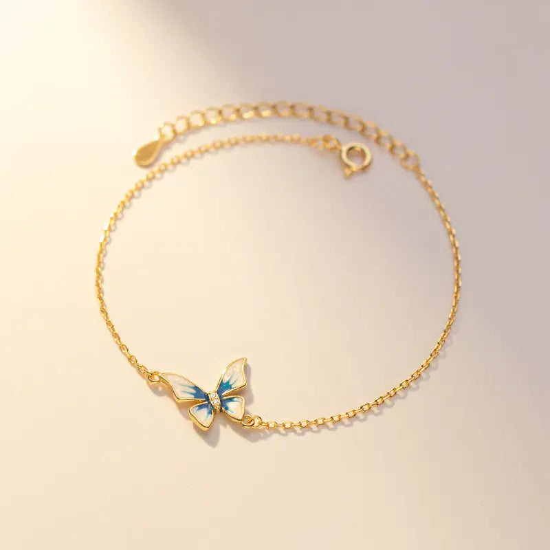 Gold Simple Diamond Inlaid Women's Bracelet