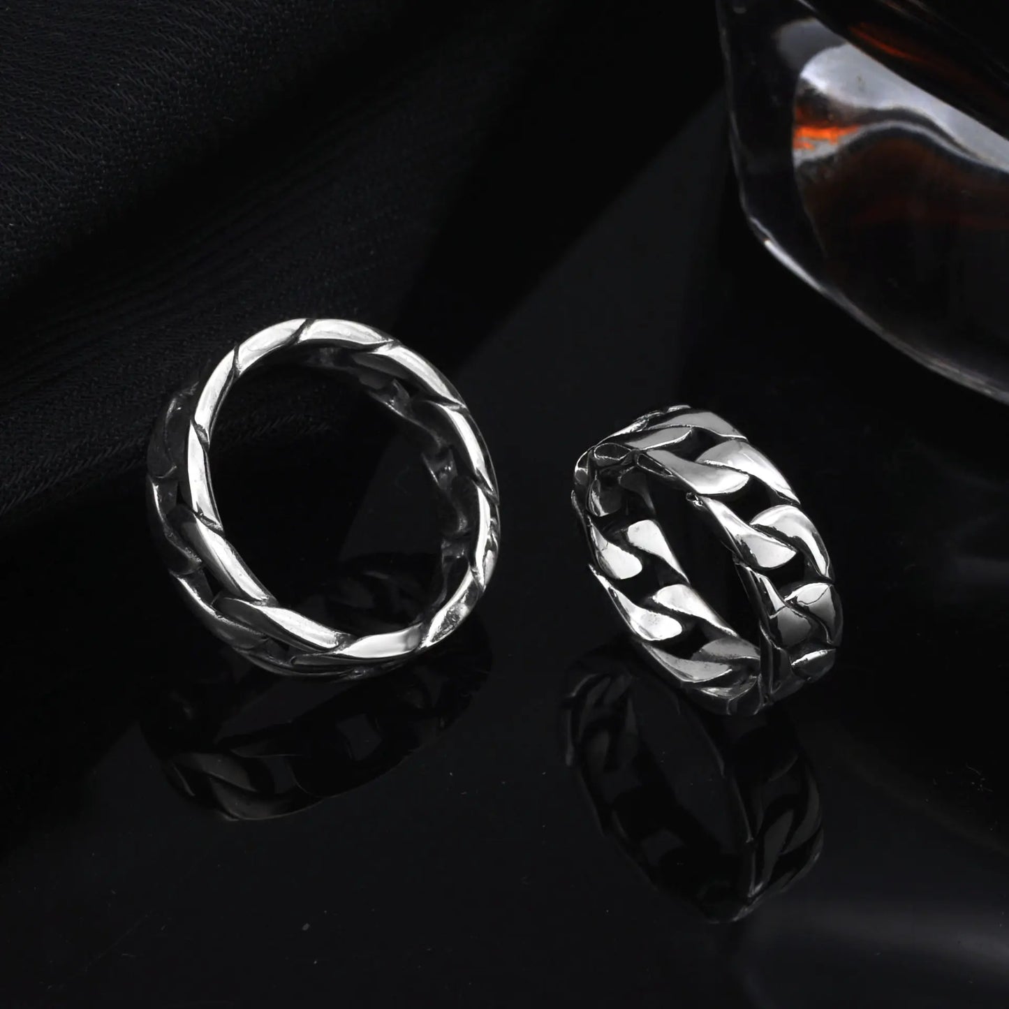 Vintage 925 Silver Couple Rings for Men and Women