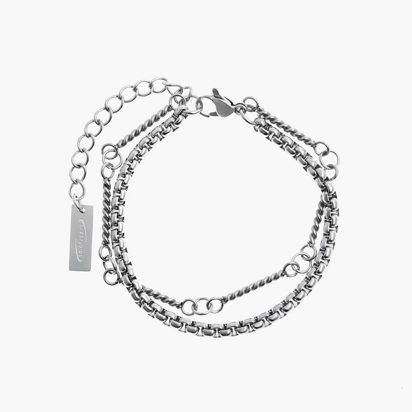 Double Layer Titanium Steel Bracelet for Men