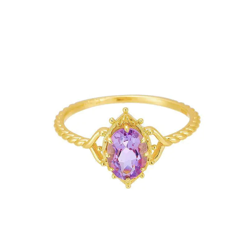 Japanese Amethyst Ring for Women