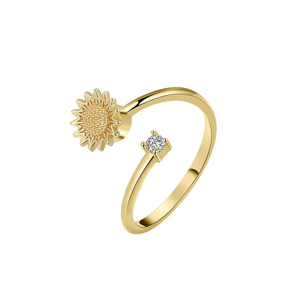 SUNFLOWER Rotating Ring for Women
