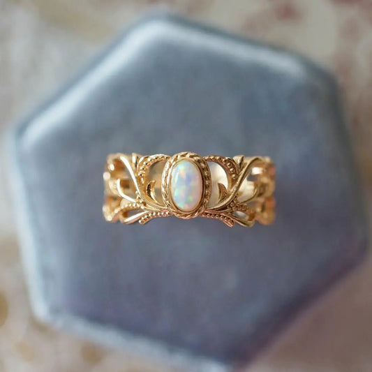 Fashionable Opal Ring for Women