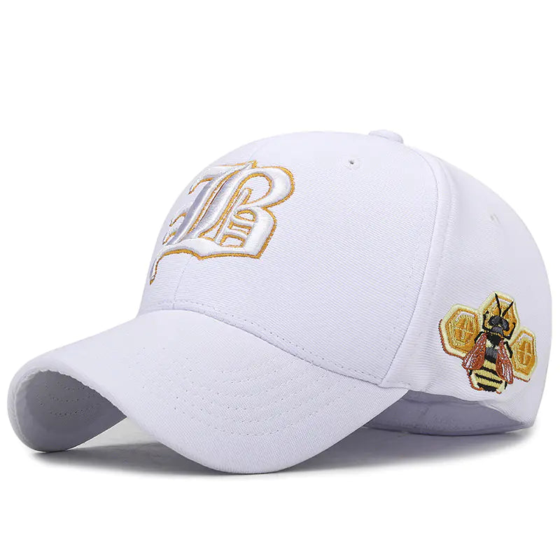 Embroidered Stretch Baseball Cap for Men and Women